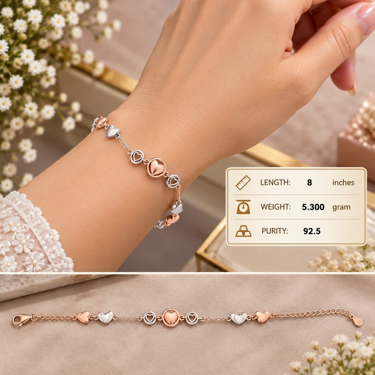 Ladies Silver Bracelet 006