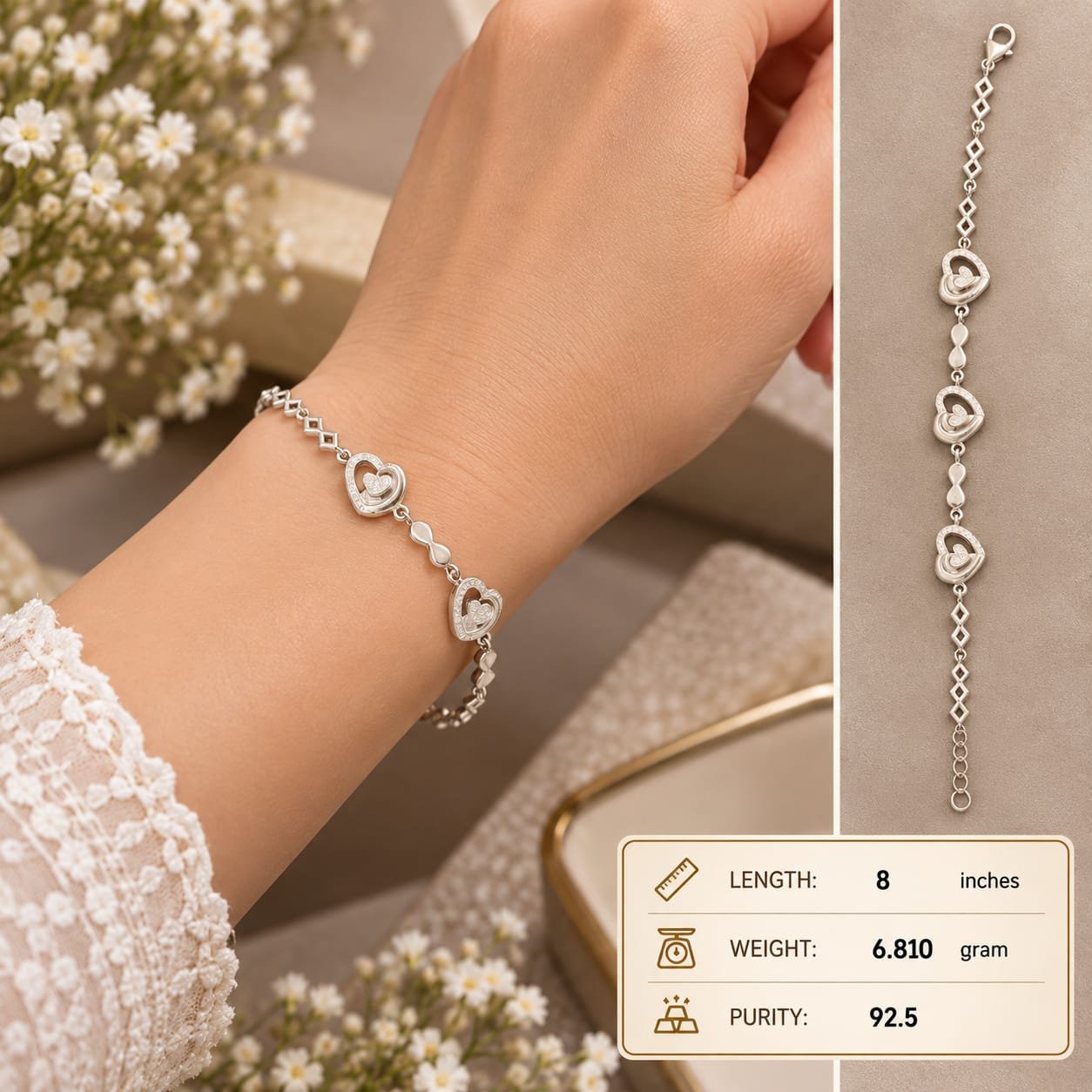 Ladies Silver Bracelet 007