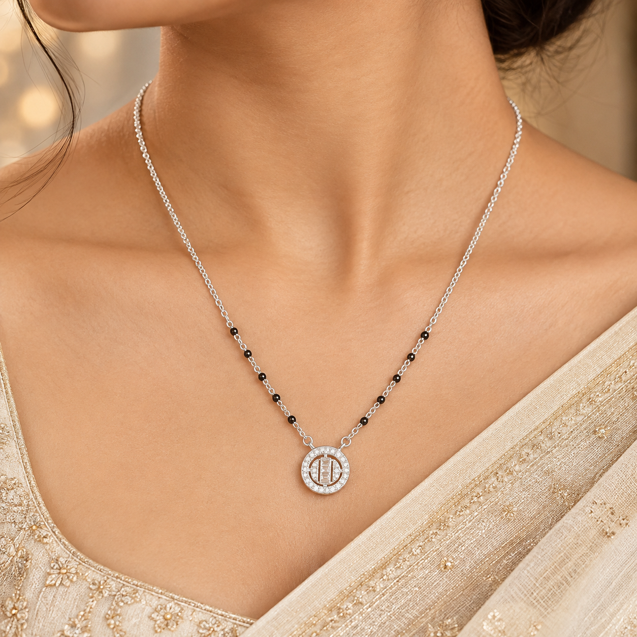 Ladies Silver Mangalsutra