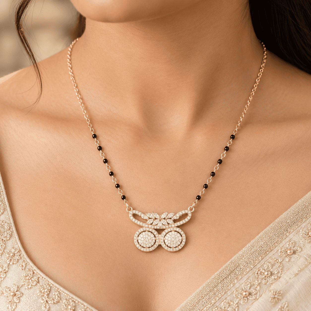 Ladies Silver Mangalsutra